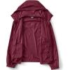Lands’ End Women’s UPF Packable Hooded Windbreaker Jacket(Burgundy Spritz)