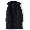 Lands’ End Women’s Ultralight Packable Long Down Coat(Black)