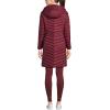 Lands’ End Women’s Ultralight Packable Long Down Coat(Burgundy)