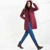 Lands’ End Women’s Ultralight Packable Long Down Coat(Burgundy)