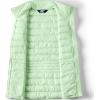 Lands’ End Women’s Wanderweight Packable Ultralight Down Vest(Icy Mint Green)