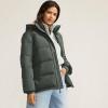 Lands’ End Women’s Wide Channel 600 Down Puffer Jacket(Evening Forest)