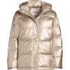 Lands’ End Women’s Wide Channel 600 Down Puffer Jacket(Gold Shine)