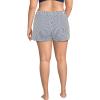 Lands’ End Women’s Woven Packable 3″ Dolphin Hem Swim Cover-up Shorts(Deep Sea Navy Mini Stripe)