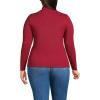 Women’s Drapey Rib Skimming Long Sleeve Mock Neck Shirt(Oxblood Red)