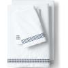 Lands’ End 400 NI Embroidered Sheet Set Deep Sea Navy Dots Full(Deep Sea Navy Dots)