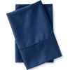 Lands’ End 400 NI Pillowcase Set Dusty Blue Standard(Deep Sea Navy)