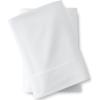 Lands’ End 5oz Flannel Solid Sheet Set White California King(White)