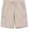 Lands’ End Boys Stretch Canvas Utility Cargo Shorts(Sand Khaki)