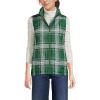 Lands’ End FeatherFree Insulated Vest(Light Emerald Plaid)