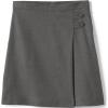 Lands’ End Girls Slim Solid A-line Skirt Below The Knee(Gray)
