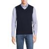 Lands’ End Men’s Fine Gauge Cotton Vest(Radiant Navy)
