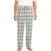 Lands’ End Men’s Flannel Pajama Pants(Antique Alabaster Plaid)