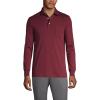 Lands’ End Men’s Long Sleeve American-Grown Supima Cotton Polo Shirt with Pocket(Rich Burgundy)