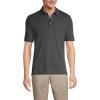 Lands’ End Men’s Premium American-Grown Supima Cotton Polo Shirt, Short Sleeve, Pocket – Big & Tall(Dark Charcoal Heather)