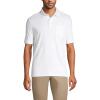 Lands’ End Men’s Premium American-Grown Supima Cotton Polo Shirt, Short Sleeve, Pocket – Big & Tall(White)