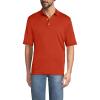 Lands’ End Men’s Short Sleeve American-Grown Supima Cotton Polo Shirt(Bourbon)