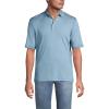 Lands’ End Men’s Short Sleeve American-Grown Supima Cotton Polo Shirt(Light Storm Blue)