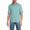 Lands’ End Men’s Short Sleeve American-Grown Supima Cotton Polo Shirt(Mint Sky)