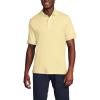 Lands’ End Men’s Short Sleeve American-Grown Supima Cotton Polo Shirt(Pale Yellow)