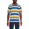 Lands’ End Men’s Short Sleeve American-Grown Supima Cotton Polo Shirt(Vintage Amber Multi Stripe)