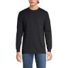Lands’ End Men’s Super-T Long Sleeve T-Shirt(Black)