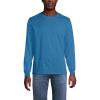 Lands’ End Men’s Super-T Long Sleeve T-Shirt(Blue Hyacinth)