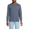 Lands’ End Men’s Super-T Long Sleeve T-Shirt(Nightfall Blue Heather)
