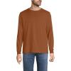 Lands’ End Men’s Super-T Long Sleeve T-Shirt(Rich Ginger Brown)