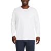 Lands’ End Men’s Super-T Long Sleeve T-Shirt(White)
