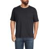 Lands’ End Men’s Super-T Short Sleeve T-Shirt with Pocket(Black)