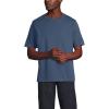 Lands’ End Men’s Super-T Short Sleeve T-Shirt with Pocket(Nightfall Blue)