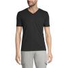 Lands’ End Men’s Super-T Short Sleeve V-Neck T-Shirt(Dark Charcoal Heather)