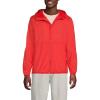Lands’ End Men’s UPF 50 Windbreaker Jacket(Bright Cherry)