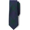 Lands’ End School Uniform Adult Plaid To Be Tied Tie(Classic Navy/Evergreen Plaid)