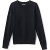 Lands’ End School Uniform Boys Cotton Modal Fine Gauge V-Neck Sweater(Black)