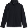 Lands’ End School Uniform Kids Lightweight Fleece Quarter Zip Pullover(Black)