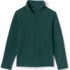 Lands’ End School Uniform Kids Lightweight Fleece Quarter Zip Pullover(Evergreen)