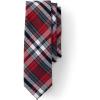 Lands’ End School Uniform Kids Plaid To Be Tied Tie(Red/Graphite Plaid)