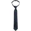 Lands’ End School Uniform Kids Pre Tied Tie(Classic Navy/Evergreen Plaid)