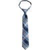 Lands’ End School Uniform Kids Pre Tied Tie(Clear Blue Plaid)