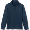 Lands’ End School Uniform Kids Quarter Zip Pullover(Classic Navy)