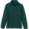 Lands’ End School Uniform Kids Quarter Zip Pullover(Evergreen)