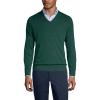 Lands’ End School Uniform Men’s Cotton Modal Fine Gauge V-Neck Sweater(Evergreen)