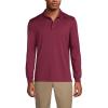 Lands’ End School Uniform Men’s Long Sleeve Rapid Dry Polo Shirt(Burgundy)