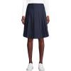 Lands’ End School Uniform Women’s Poly-Cotton Box Pleat Skirt Top of Knee(Classic Navy)