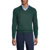 Lands’ End School Uniform Young Men’s Cotton Modal V-Neck Sweater(Evergreen)