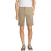 Lands’ End School Uniform Young Men’s Plain Front Blend Chino Shorts(Khaki)