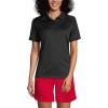 Lands’ End School Uniform Young Women’s Short Sleeve Rapid Dry Polo Shirt(Black)