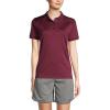 Lands’ End School Uniform Young Women’s Short Sleeve Rapid Dry Polo Shirt(Burgundy)
